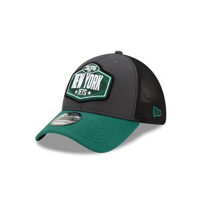 New York Jets Gorra | New Era NFL Draft 39thirty Stretch Fit Cap Mexico - Grises